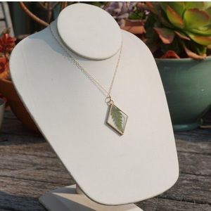 Handmade Pressed Fern Necklace